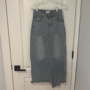 Recollections Asymmetrical Denim Skirt